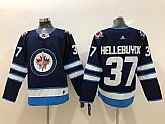 Winnipeg Jets 37 Connor Hellebuyck Navy Blue Adidas Stitched Jersey,baseball caps,new era cap wholesale,wholesale hats
